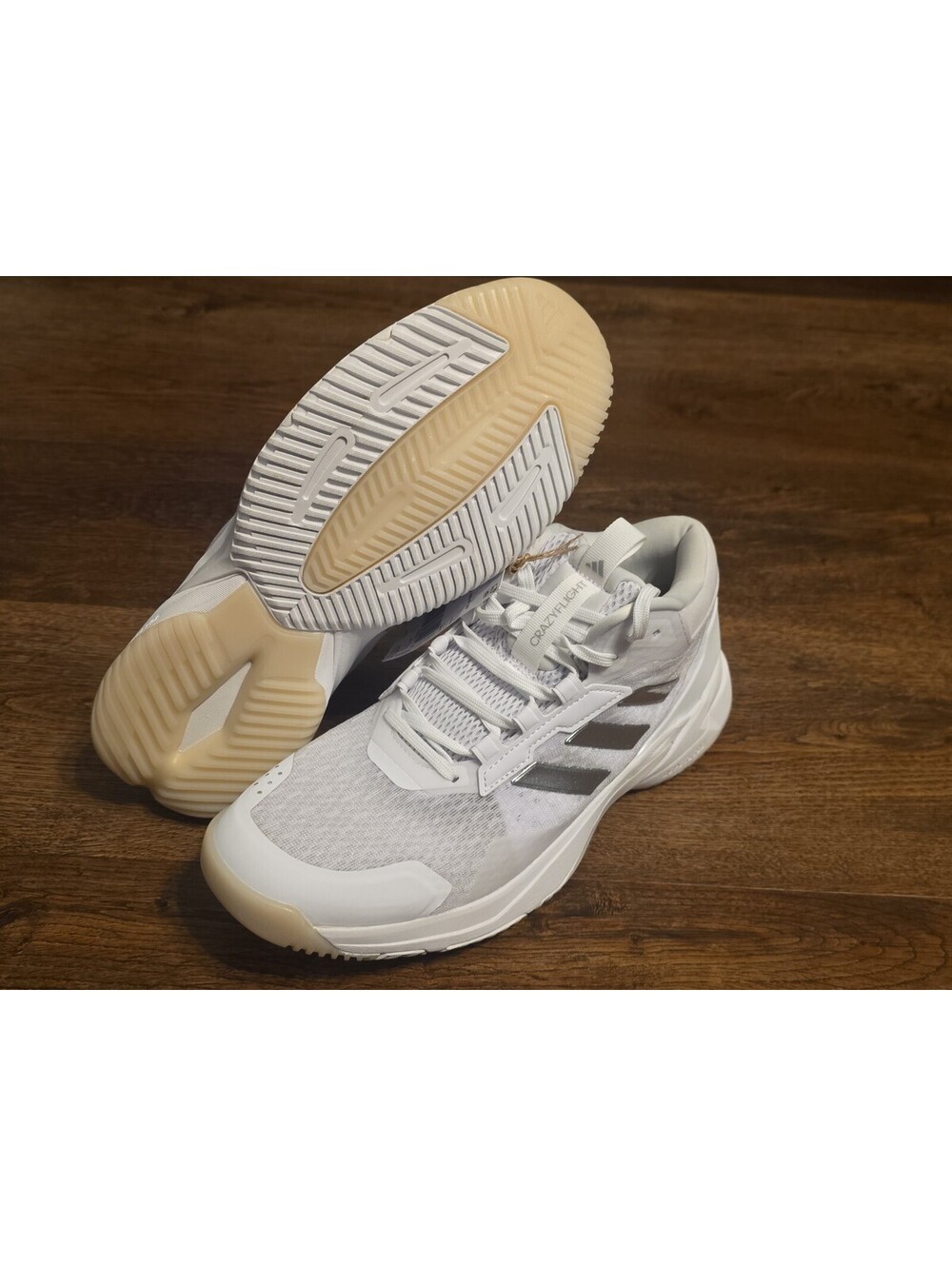 Size 9 Adidas Crazyflight 6 Mid Women Cloud White Volleyball Court Shoes HP7030